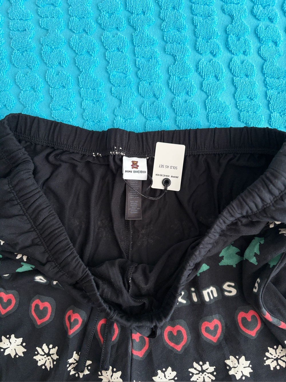 SKIMS x CPFM Sleep Pant | Onyx Pine Fairisle | M| NWT 🏷️ - Picture 5 of 6